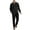 Black, variant on Gytharion Mens 2 Piece Fall Outfits Solid Casual Long Sleeve Button Down Lapel Shirts and Long Pants Sets Loose Comfy Jacquard Tracksuit Sets with Pockets