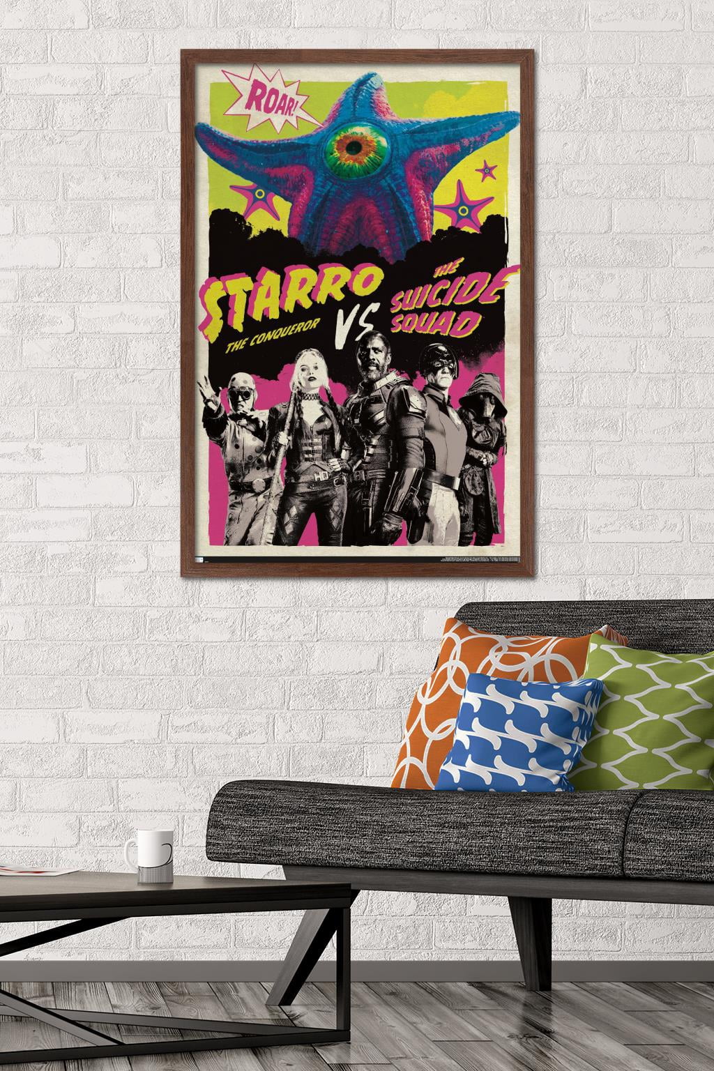 DC Comics Movie The Suicide Squad - Starro The Conqueror Wall Poster, 22.375" x 34", Framed