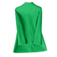 thumbnail image 4 of uublik Women's Blazers Work Office Blazer Stretch Lapel Collar Long Sleeve Jacket Suit Blazer Green Clothes, 4 of 4
