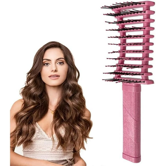 shiyou-Curly Hair Brush , Curl Brush For Curly Hair,Volume Brush for Curly Hair, Curl Defining Brush, Curly Hair Brush for Combing and Shaping Men's and Women's Curls to Reduce Pulling and Curl Separ