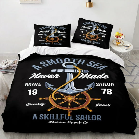 Bed Sheet Set Anchor Marine Bedding Set Ocean Sea 3d s Comforter Set Bedding Twin King Single Size