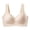 Beige, variant on Squevariel Women Push Up Bra Solid Color Lightweight Bra Wireless Wide Strap Breathable Everyday Bra