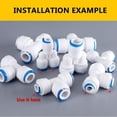 thumbnail image 3 of 20pcs 1/4" Blue Locking Clips for RO Reverse Osmosis Water Filter Fittings, 3 of 4