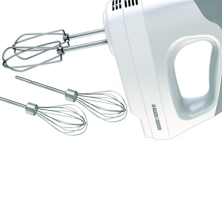 Applica MX1500W Black & Decker White Lightweight 5 Speed Hand Mixer: Food  Mixers Handheld (050875809352-2)
