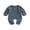 Blue, variant on Bagilaanoe Newborn Baby Girl Boy Jumpsuit Knit Long Sleeve Bodysuit 3M 6M 12M 18M Infant Ribbed One Piece Jumpsuit