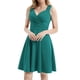 thumbnail image 5 of Guardurnaity Vestido plisado con columpio para mujer, vestido veraniego Vintage de cintura alta para graduación, moda de verano, accesorios de ropa para Vestidos Verde M Guardurnaity AP010963-17, 5 of 6
