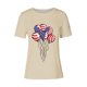 thumbnail image 4 of Tops de Ajuste Suelto para las Mujeres Sudadera Casual Impresa Manga Corta Cuello Redondo Superior, Poliéster, 4 of 4
