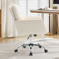 thumbnail image 3 of Jopath Office Chair with Artificial Leather, Accent Chair with Adjustable In Height for Office Bedroom Dressing Table White, 3 of 9