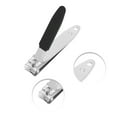 thumbnail image 3 of Unique Bargains 1 Set Mirror Box Nail Clippers Set Toenail Clippers Black, 3 of 7