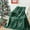 Green Snowflake, variant on Throw Blanket Christmas Fluffy Blanket with Gingerbread and Snowflake Pattern - Reversible Sherpa Fleece Soft Blanket - Cozy Lightweight Throw Blanket for Couch Bed Sofa, 50x60 Inches