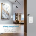 thumbnail image 3 of DEWENWILS 3 Way Wireless Light Switch and Receiver Kit, Remote Control for Ceiling Lights, Fans, Lamps, No in-Wall Wiring, No WiFi Needed, Wireless Panel Switch,100Ft RF Range, 3 of 5