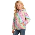 thumbnail image 6 of Kiijoy Girls Lightweight Hooded Rain Jacket Zip Up Leopard Windbreaker Coat, 5-6 Years, 6 of 6