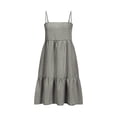 thumbnail image 3 of Vetsdori Womens Sleeveless Mini Dresses Beach Sundress Slip Dress Casual Tank,Summer Plaid Pleated Dress for Ladies Square Neckline, 3 of 5