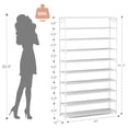 thumbnail image 3 of Estante para zapatos LANTEFUL, 10 niveles, 50 pares de capacidad, blanco, 3 of 8