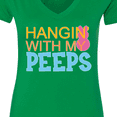 thumbnail image 4 of Inktastic Hanging with My Peeps Women's V-Neck T-Shirt, 4 of 5