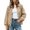 White Polka dot, variant on Tqcoqu Women's Polka Dot Zip Up Jacket, Lapel Collar Bubble Sleeve Loose Lightweight Windbreaker Casual Outerwear,Women's,Size M-XXXL