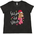 thumbnail image 3 of Inktastic Christmas Llama Women's Plus Size T-Shirt, 3 of 5