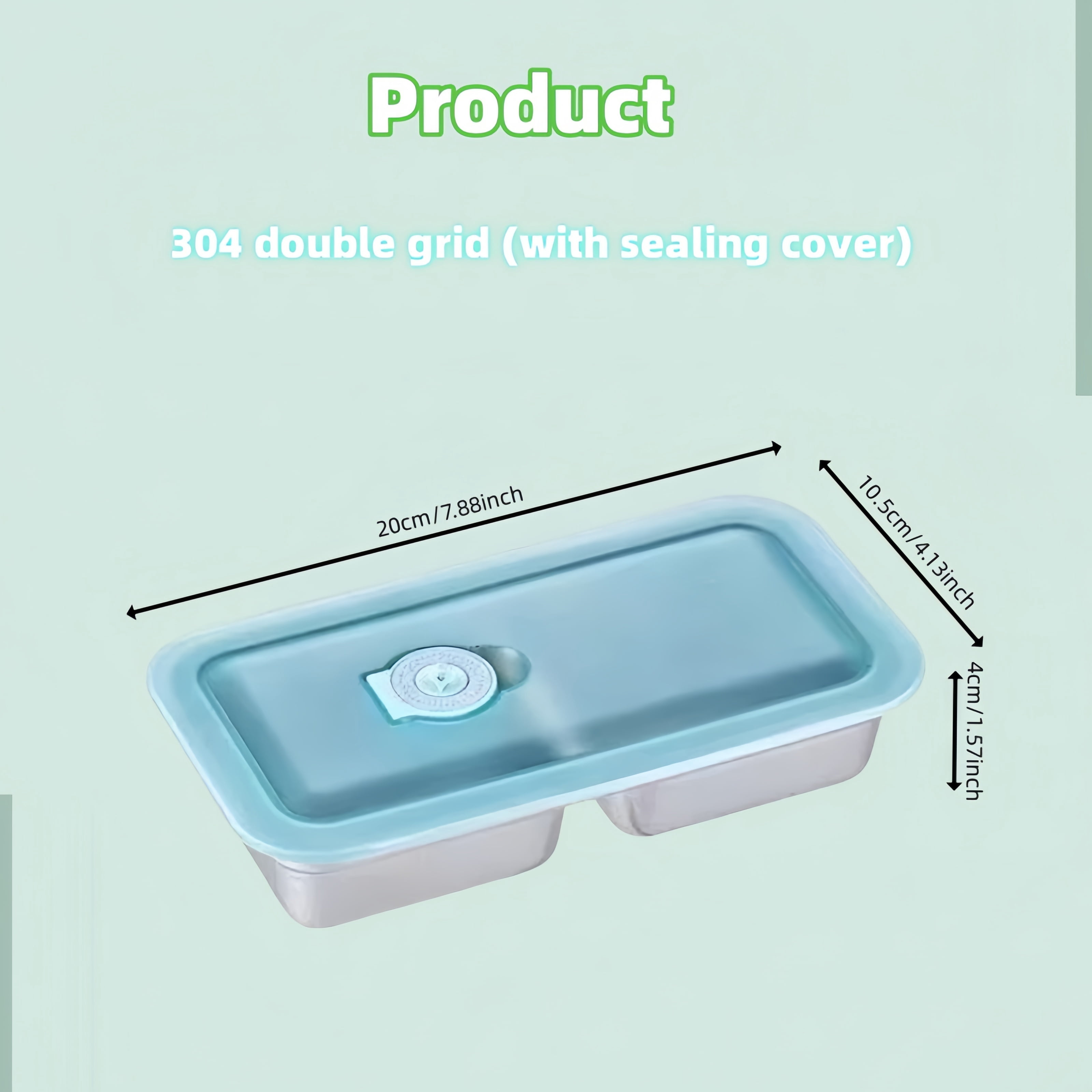 4 Pack Stainless Steel Snack Containers – 2-Compartment Reusable Bento Box, Metal Snack Box with Lids, Leakproof & Portable Food Storage for Travel, Lunch, and Outdoor Use