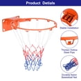 thumbnail image 3 of Unique Bargains 18' Basketball Rim Replacement with Strong Spring for Indoor and Outdoor (Solid Steel)  Orange, 3 of 7