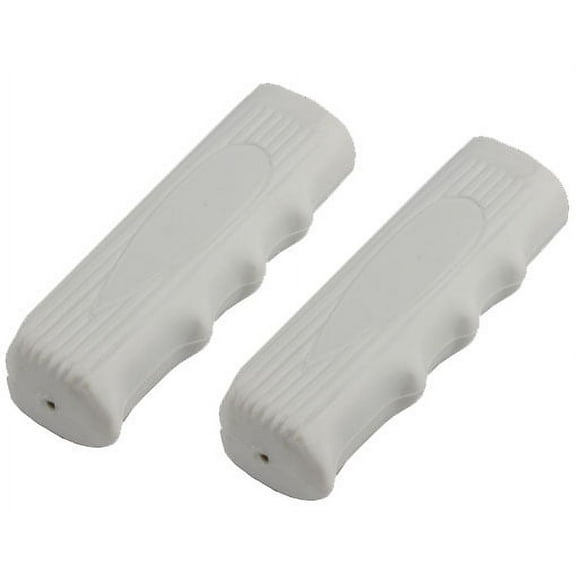 Custom Grips Kraton Rubber White. Bike grips, bicycle grips, lowrider grips, beach cruiser grips, mountain bike grips