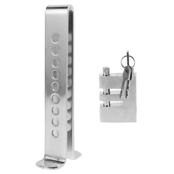 Zehuanyu Combined Pedal Lock Car Anti-theft Lock 23.00X9.00X3.60CM Silver