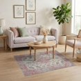 thumbnail image 3 of ODIKA Vintage Floral Medallion With Distressed Scroll Border And Botanical Sprays for Home Office, Gaming Room, Under Desk, Non-Slip Chair-Friendly, 3 of 7