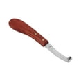 thumbnail image 3 of 7.8cm/3.1in Horseshoes Trimming Tool ，Farm Horse Nail Clippers Foot Knife Steel Curved Blade + Beech Handle Design, 3 of 8