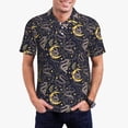 thumbnail image 1 of Balery Snake Sleep Camisa Polo de Hombre con Estampado, de Manga Corta y Tejido Medio, Camisa Tipo Golf Polo-Large, 1 of 6