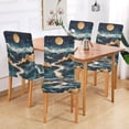thumbnail image 2 of Yayeee 2 Pack Dining Chair Covers Stretch Parson Chairs Slipcovers Seat Protector, Green Mountains, 2 of 6