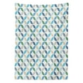 thumbnail image 3 of Ambesonne Modern Tablecloth Rectangular Table Cover, Oval Point Stripes, 60"x90", Pale Blue Green, 3 of 4