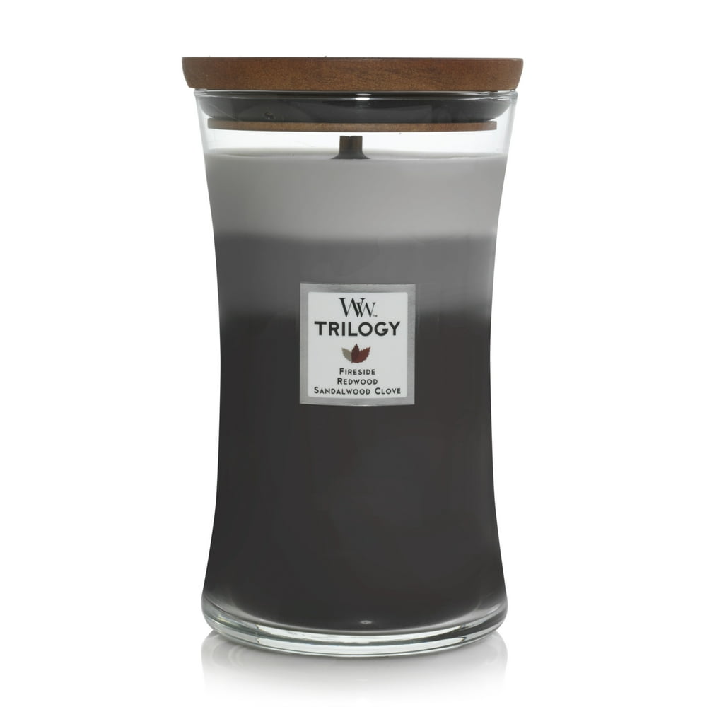 WoodWick® Warm Woods Trilogy Large Hourglass Candle
