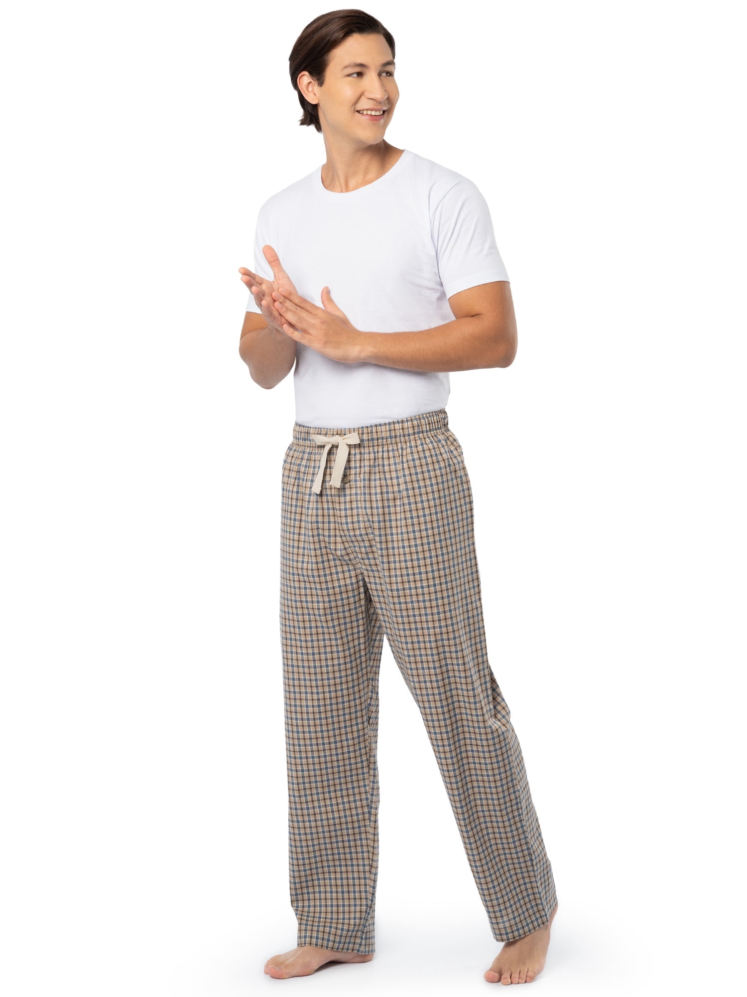 Fruit of the Loom Men's and Big Men's Soft Brushed Woven Sleep Pant, Sizes S-6XL & LT-3XLT