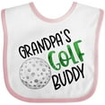 thumbnail image 3 of Inktastic Grandpa's Golf Buddy with Golf Ball Boys or Girls Baby Bib, 3 of 4
