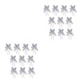 thumbnail image 3 of sweethay 10 piezas Bow Pull Decor Home Multi-colores Embalaje festivo Ligero Impreso Hand-Pulled Flower Event Gold Light Blue Dorado Azul Claro 2Conjunto, 3 of 6