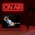 thumbnail image 4 of HIBIBUD Red On Air Neon Sign for Streamers, LED Live Streaming Recording Light, Wall Decor for Gaming Studio & Bedroom, 4 of 7