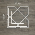 thumbnail image 2 of Ekena Millwork 15 3/8"W x 15 3/8"H x 3/8"T Medium Lakewood Decorative Fretwork Wall Panels in Architectural Grade PVC, 2 of 9