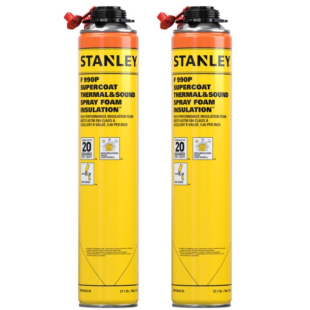 Aislamiento de espuma en aerosol STANLEY F 990P Supercoat 800 ml, paquete de 2