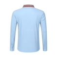 thumbnail image 6 of JAJAHO Mens Long Sleeve Button Up Shirts Ethnic Style Patchwork Casual Regular Fit Lapel Retro Fall Spring Shirt Cozy Tops, 6 of 6