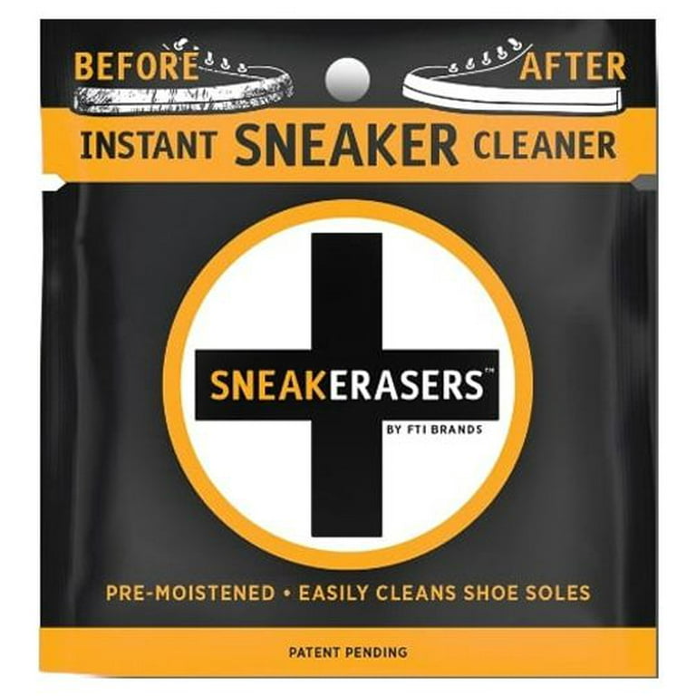 SneakERASERS Easy Clean Shoe Detergent & 20 Instant Sneaker Sponges 