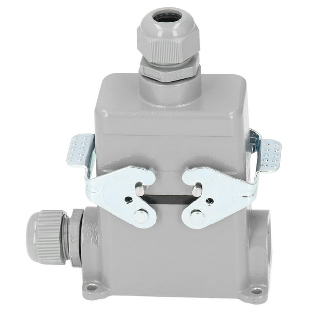 Conector rectangular, conector resistente Conector rectangular de aleación de aluminio fundido Conector eléctrico industrial Máxima confiabilidad