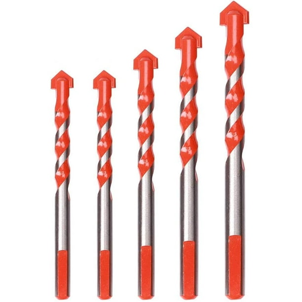 Set of 5 Glass Tile Drill Bit Ceramic Drill Bit Diamond Drill