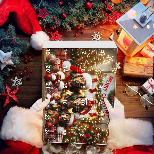 Calendrier De L’Avent 2024 Mini Sapin Bois – 36 Ornements à Suspendre, Compte à Rebours 24 Jours Pour Enfants
