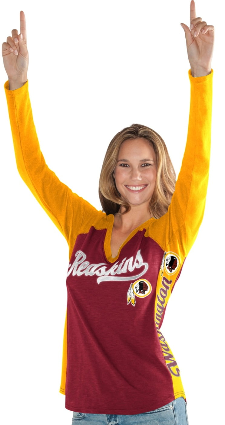 Washington Redskins Women's G-III NFL "Stadium" V-neck Long Sleeve T-shirt by G-III Sports