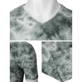 thumbnail image 5 of H2H Mens Casual Slim Fit Tie-Dye Short Sleeve T-Shirts V-neck Cotton Top (KMTTS650), 5 of 6