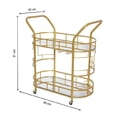 thumbnail image 4 of Carrito de Servicio Hometrends 2 Niveles color dorado, 4 of 4