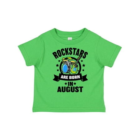 

Inktastic Rockstars Are Born in August Birthday Gift Toddler Boy or Toddler Girl T-Shirt
