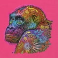 thumbnail image 2 of Wild Bobby, Colorful Neon Gorilla | Dean Russo Art Animal Lover Ladies Racerback Tank Top, Raspberry, X-Large, 2 of 6