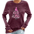 thumbnail image 2 of DPTALR Women Leisure Print Round Neck Long Sleeve T-Shirts Tops, 2 of 4
