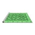 thumbnail image 2 of Ahgly Company Machine Washable Indoor Rectangle Oriental Emerald Green Traditional Area Rugs, 4' x 6', 2 of 4