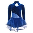 thumbnail image 2 of TSSOE Toddler Girls Sparkly Tutu Skirted Leotard Ballet Dance Dress Figure Skating Competition Blue 12, 2 of 7